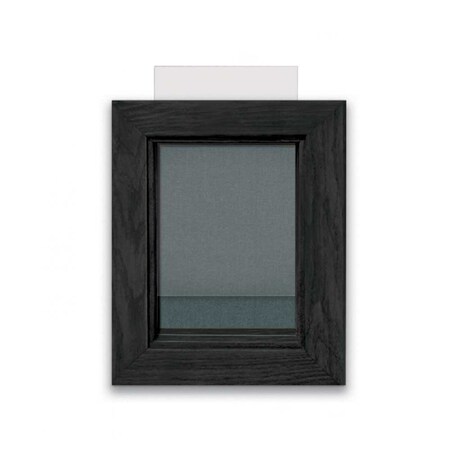 United Visual Products Indoor Enclosed Combo Board, 72"x36", Black Frame/Blue & Dark Spruce UVCB7236B-BLUE-DRKSPR